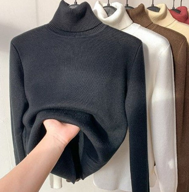 Snygg vintervarm fleece turtleneck - Thermo
