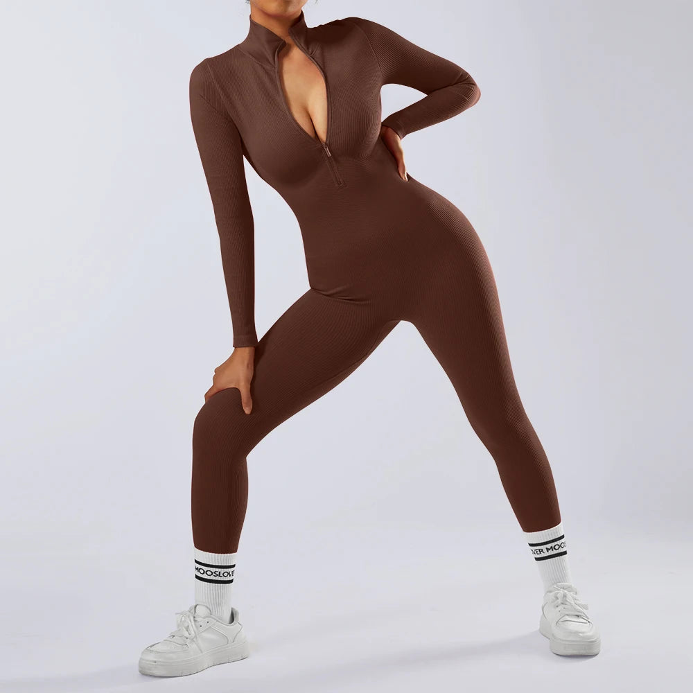 Sport Jumpsuit/Bodysuit för Damer – Sömlös, Stilren och Funktionell