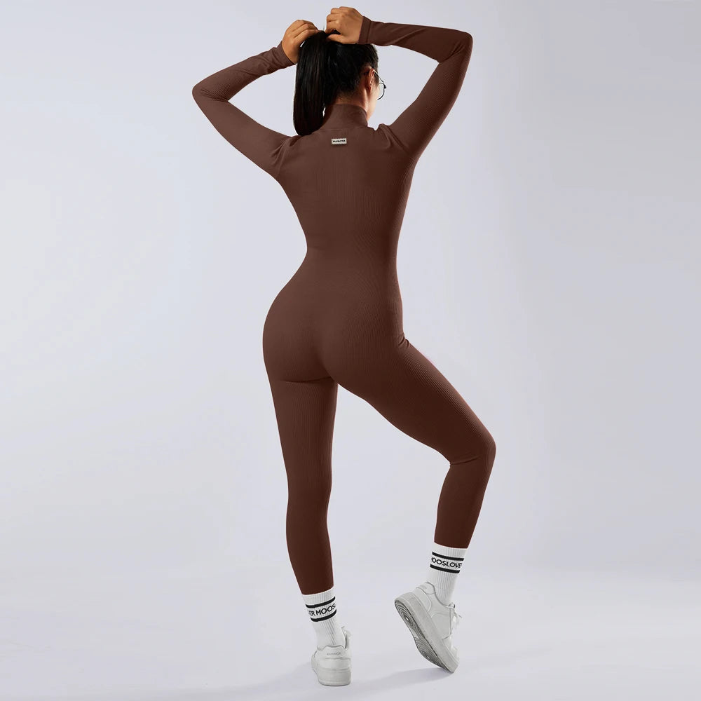 Sport Jumpsuit/Bodysuit för Damer – Sömlös, Stilren och Funktionell