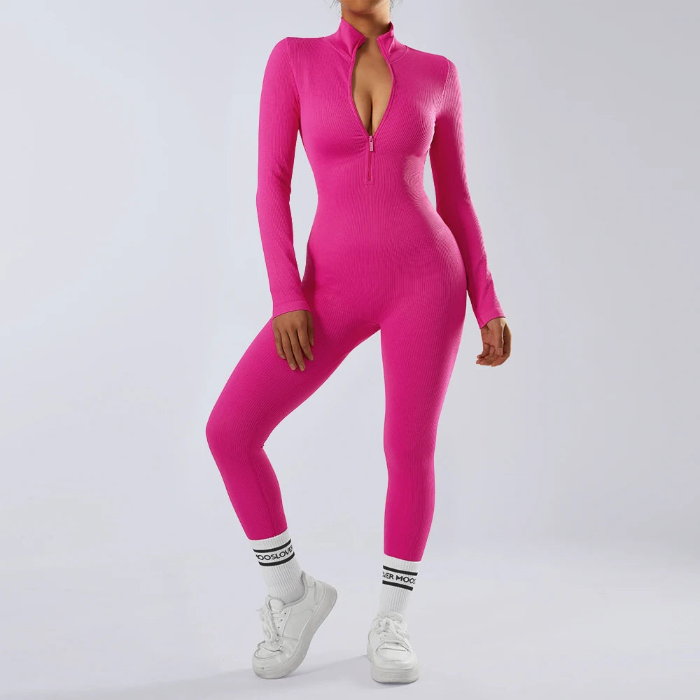 Sport Jumpsuit/Bodysuit för Damer – Sömlös, Stilren och Funktionell