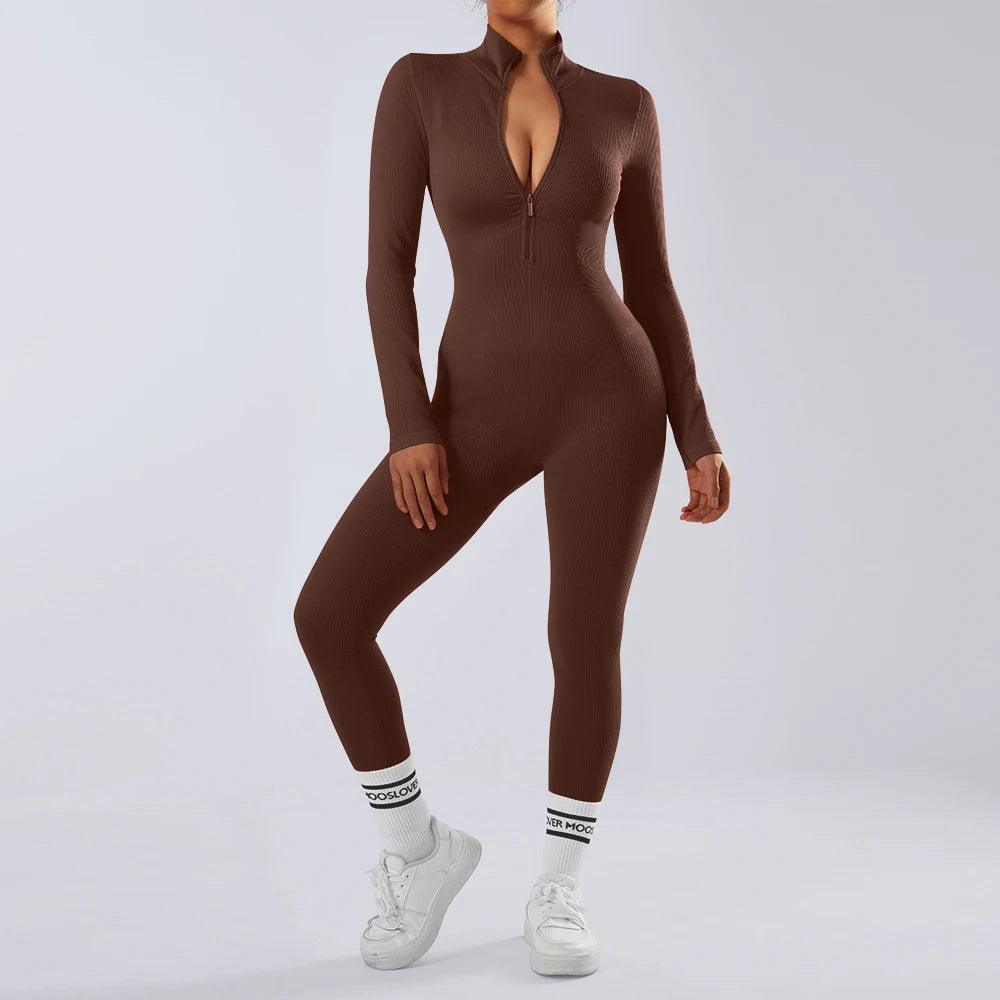 Sport Jumpsuit/Bodysuit för Damer – Sömlös, Stilren och Funktionell