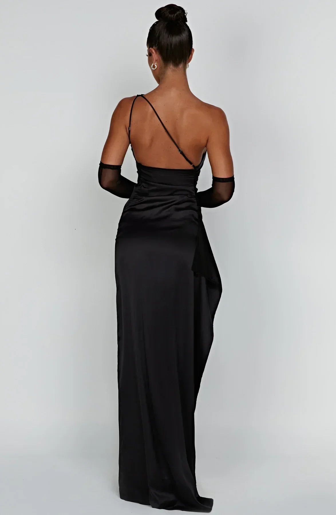 Elegant Kvälls Maxi Damklänning med Sidssprund