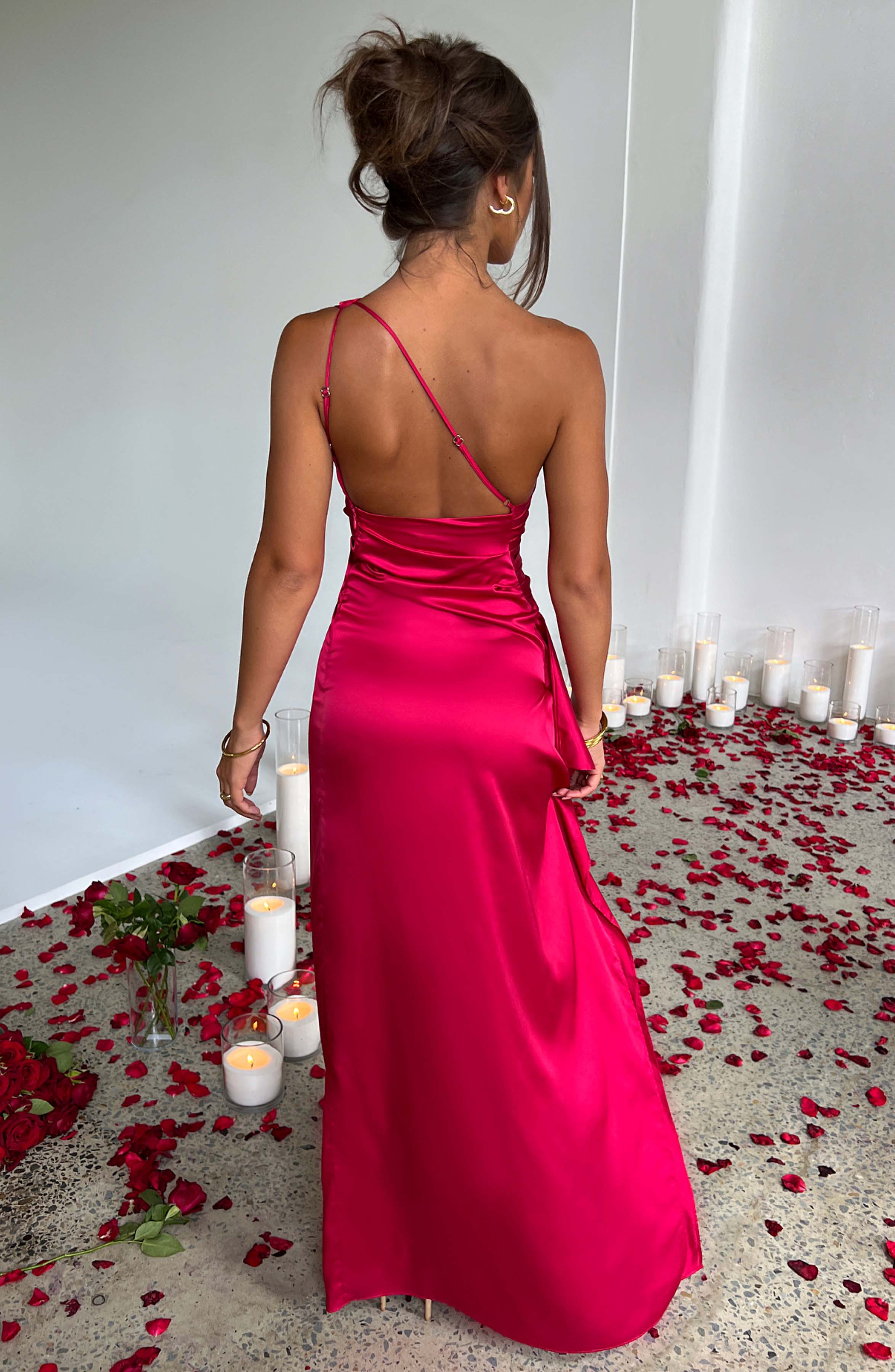 Elegant Kvälls Maxi Damklänning med Sidssprund