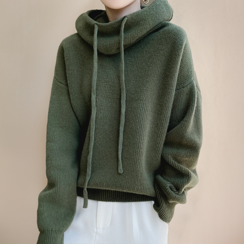 Mjuk Merinoull Hoodie för Damer