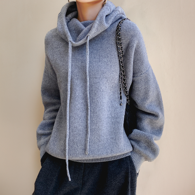 Mjuk Merinoull Hoodie för Damer