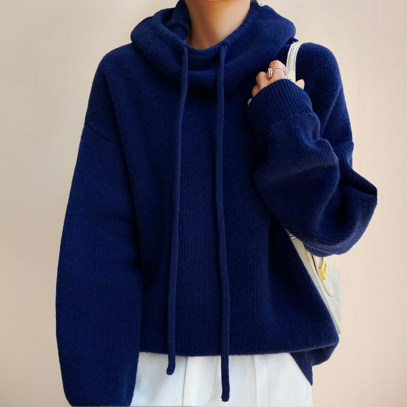 Mjuk Merinoull Hoodie för Damer